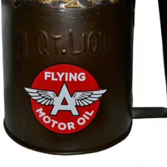 1 QT Motor Dispensing Can Flying A Motor Oil Dark Green NYC-PA Approved Q10 - Picture 3 of 7
